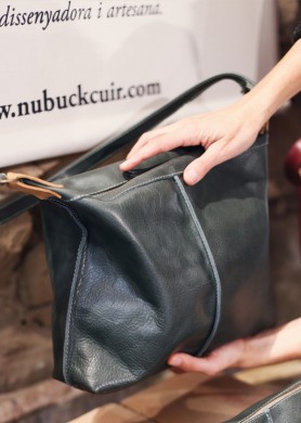 Large Agave Green leather...