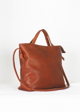 Brown leather Tote bag ·...