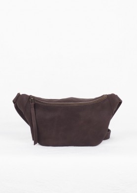 Dark brown leather belt bag...