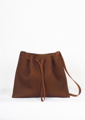 Brown Leather crossbody Bag...