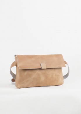 Beige small leather belt...